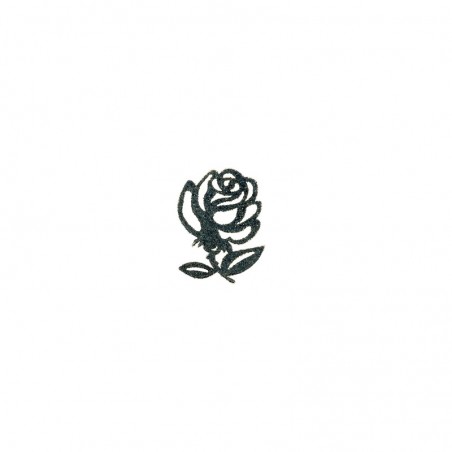TATTOO SINGLE ROSE NERO