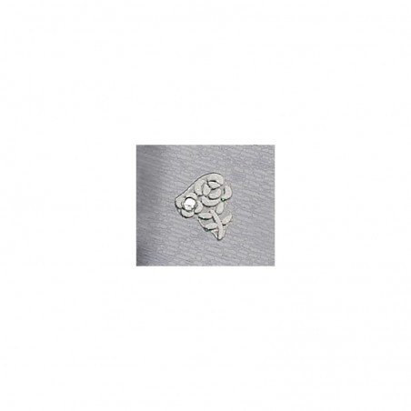 Calcomanie 3-D Rose Bianche Con Strass