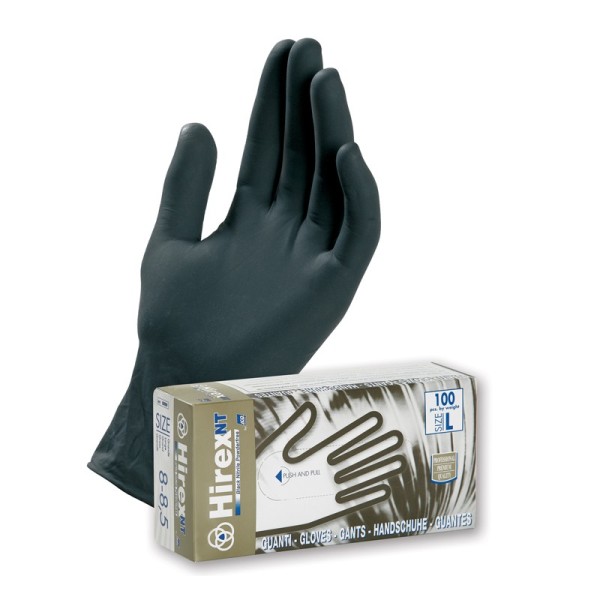 GUANTO NITRILE NERO PZ.100 SMALL