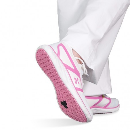 Scarpa Inferimieristiche Antiscivolo Bianche/Rosa
